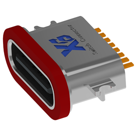 XB-TYPE C 8P-10 TYPE C 8P 침판 1.6 방수 암좌 L=6.7mm(강판 포함)(아연 합금 케이스)